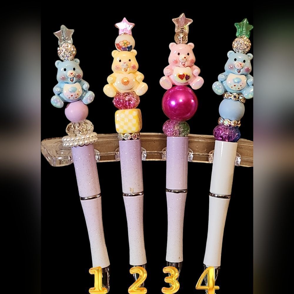 New! Custom Made Care Bears Grumpy, Funshine or Love -A-Lot Pen w/Free Ink Re…